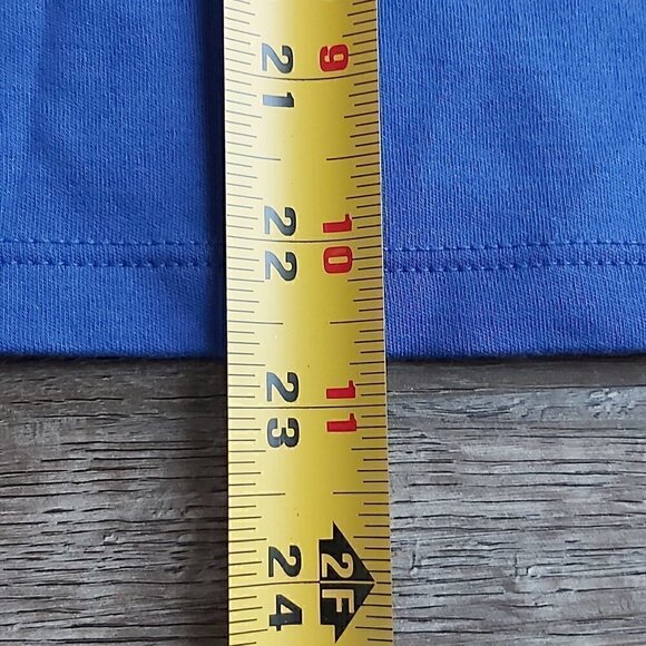 L.L. Bean 100% Supima Cotton 3/4 Sleeve Royal Blue Top - Size Small Petite - Picture 6 of 7